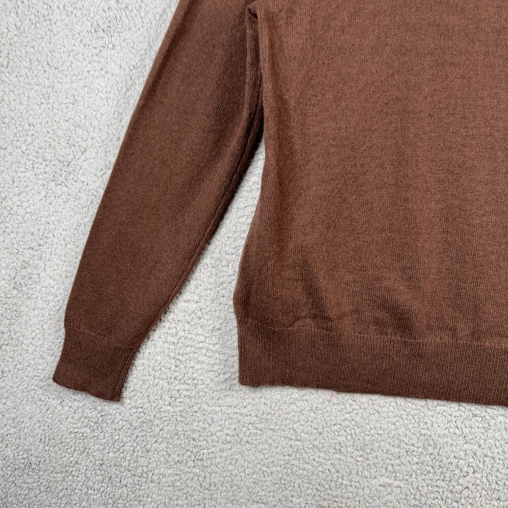 J. Crew Sweater Mens Size XL Brown Shawl Collar In Supersoft Lambswool Blend NWT - Picture 8 of 14